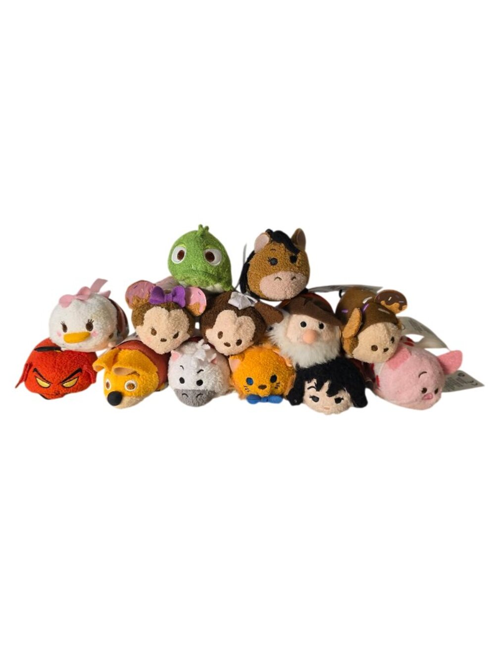 Disney Tsum Tsum Mini Plush Toy Lot of 12 - Tangled, Donut Minnie, & More